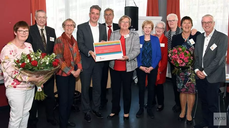 Eenhoornzegel voor bezoekgroep ziekenhuis