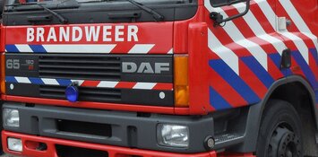 Droger in brand in Zwaag