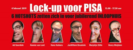 Managers en bestuurders laten zich opsluiten voor jarig Inloophuis Pisa