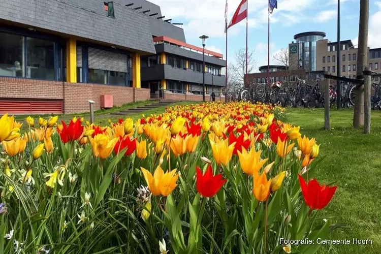 Voorjaar breekt aan bij entree stadhuis