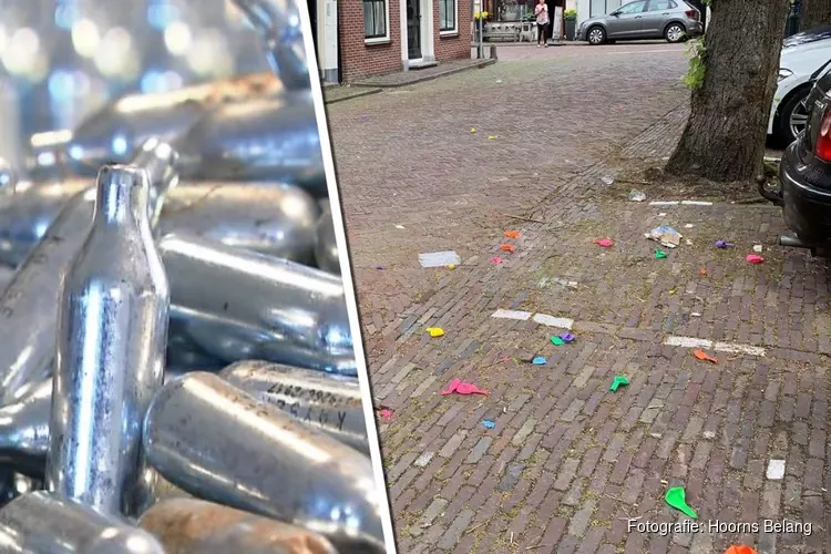 Ondanks verbod op verkoop lachgas ligt Hoorn &#39;bezaaid met ballonnen&#39;