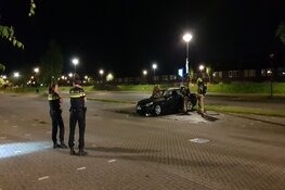 Auto met buitenlands kenteken in brand
