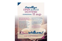 Open Koffieochtend in zomervakantie