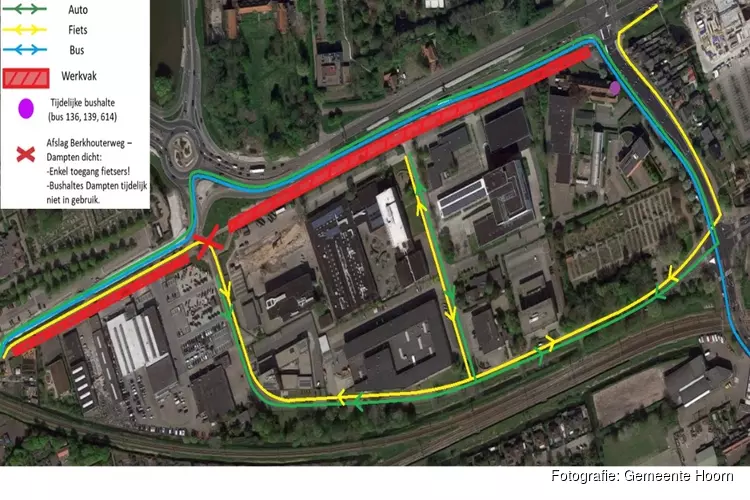 Aansluiting Dampten op Berkhouterweg vanaf maandag 16 september definitief opgeheven