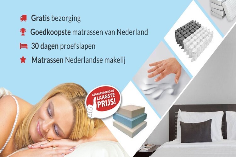 Goedkope matrassen kopen doet u bij Matrassenman.nl