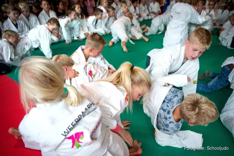 Leerlingen Het Kompas aan de slag met Schooljudo