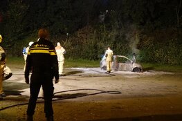 Auto in brand in Hoorn
