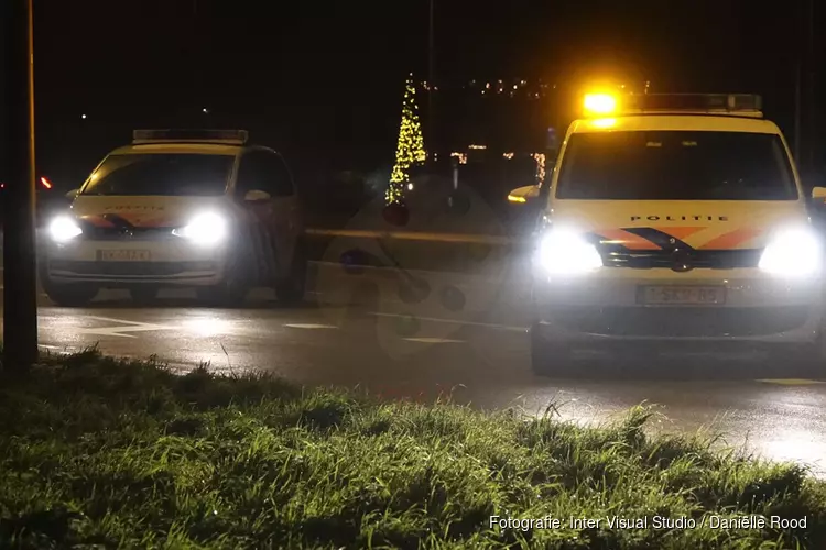 Kettingbotsing tussen drie voertuigen
