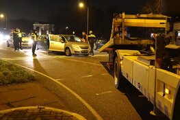 Kettingbotsing tussen drie voertuigen