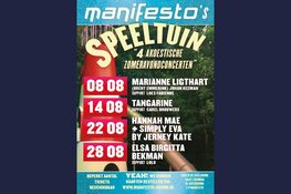 Manifesto’s Speeltuin  (Zomeravonden concerten in de Speelhoorn)