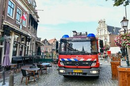 Brand bij café Ridderikhoff in Hoorn