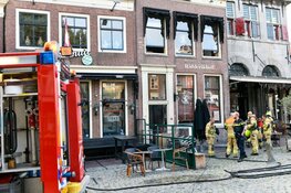 Brand bij café Ridderikhoff in Hoorn