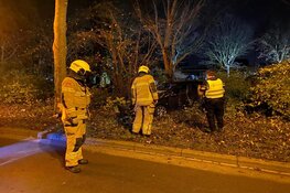 Automobilist tegen boom gereden