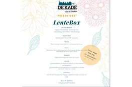 Begin je lente goed met de culinaire LenteBox van De Kade
