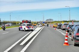 Chaos en veel oponthoud na botsing met tankauto op A7