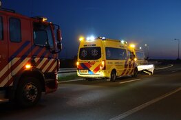 Motorrijder gewond op A7 bij Hoorn-Noord