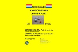 Nederlands Kampioenschap Jeu de Boules bij de Bouledozers in Hoorn