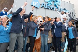 Veel belangstelling voor opening Nieuwe Albert Heijn Zwaag Dorpsstraat