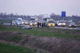 Flinke file door ongeval op Westfrisiaweg
