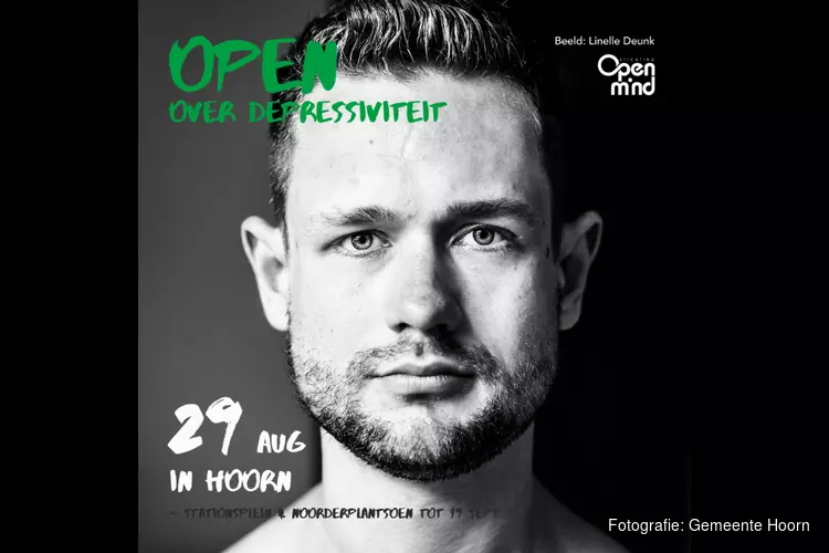 Buitententoonstelling &#39;OPEN over depressiviteit&#39; in Hoorn