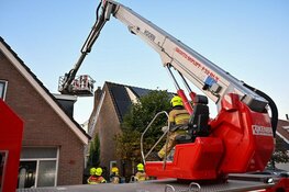 Brand in schoorsteen in Berkhout