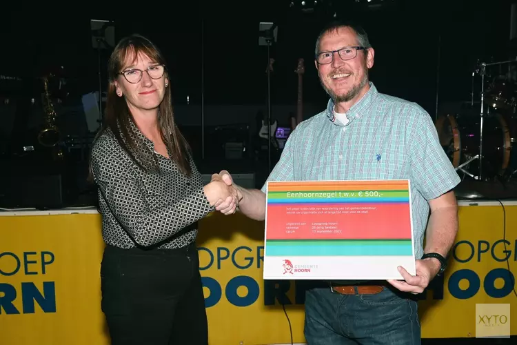 Eenhoornzegel voor Loopgroep Hoorn