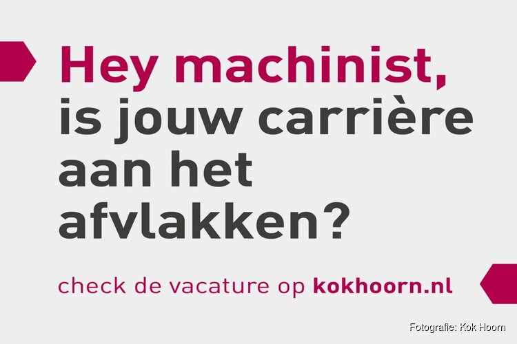 Kok Hoorn zoekt machinist