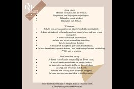 Netwerk boutique, een bloeiende tweedehands boutique, zoekt enthousiaste vrijwilligers