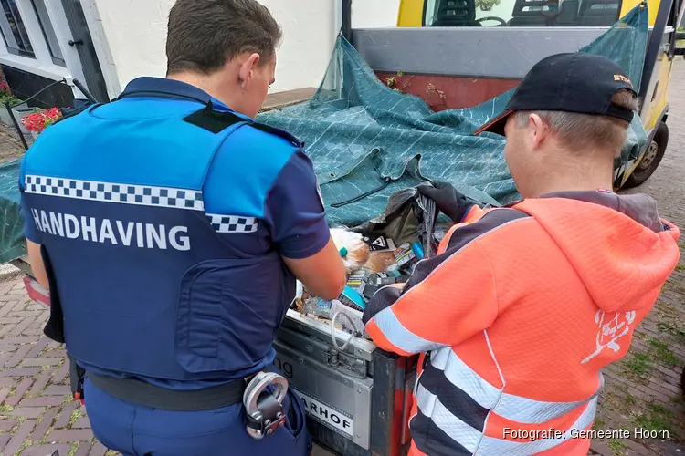 Handhavingsactie op zwerfafval