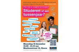 Studeren of een tussenjaar? Kom 18 december naar het Make a Choice Café!
