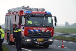 Automobilist verliest wiel tijdens ongeluk op Westfrisiaweg