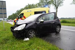 Aanrijding tussen twee auto's door "overstekende eenden"