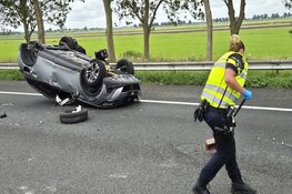 Gewonden en veel schade bij ongeluk op A7