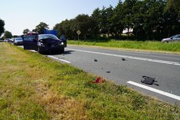 Kettingbotsing met veel schade op N506