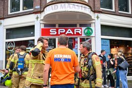 Brandmelding bij supermarkt in centrum Hoorn, verdacht persoon aangehouden