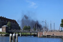 Brand in Grashaven in Hoorn