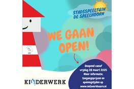 Stadsspeeltuin De Speelhoorn op 28 maart weer open
