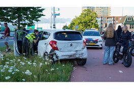 Automobilist aangehouden na flinke botsing op Provincialeweg