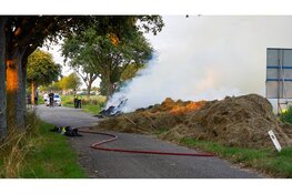 N506 afgesloten na flinke bermbrand
