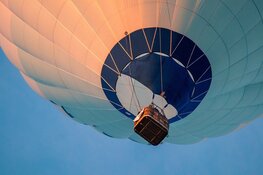 Zweven boven West-Friesland in een heteluchtballon