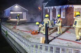Woning in Wognum loopt forse schade op bij brand