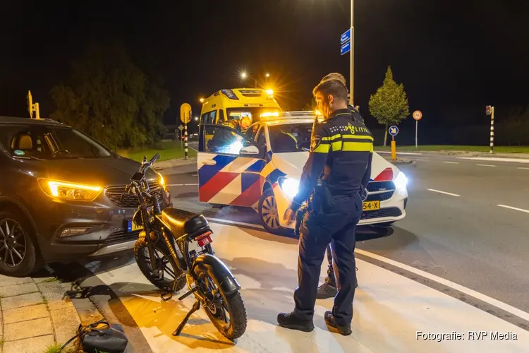 Fatbiker gewond na botsing met auto in Blokker