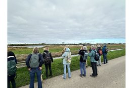 Veel vogels vliegen over Twisk en Onderdijk