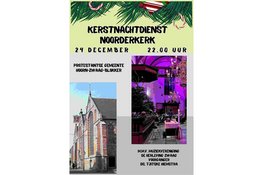 Kerstnachtdienst in de Noorderkerk op 24 december