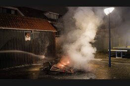 Brand op Hoornse speelplaats, schuur raakt beschadigd