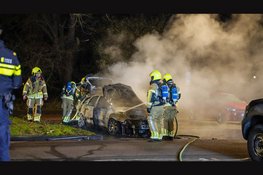Auto door brand verwoest op honderd meter van brandweerkazerne