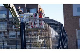 De brandweer en dierenambulance zijn vanmorgen opgeroepen voor een dier in nood aan de Strip in Zwaag