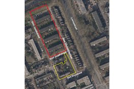 Plan voor woningbouw aan de Sint Josefstraat, Sint Eloystraat en Sint Chrispijnstraat