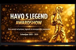 Leerlingen OSG West-Friesland sluiten schooltijd af met havo 5 Legend Awardshow