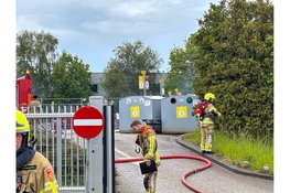 Veel rookontwikkeling bij brand in container bij HVC in Zwaag